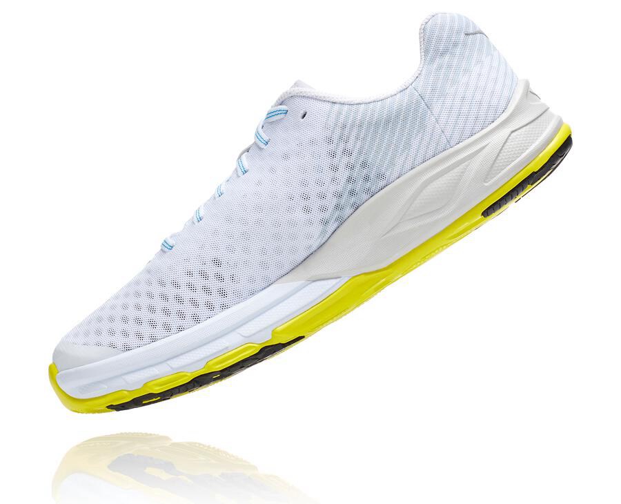 Hoka One One Evo Carbon Rocket Löparskor Herr - Vita - NGIWR-8037